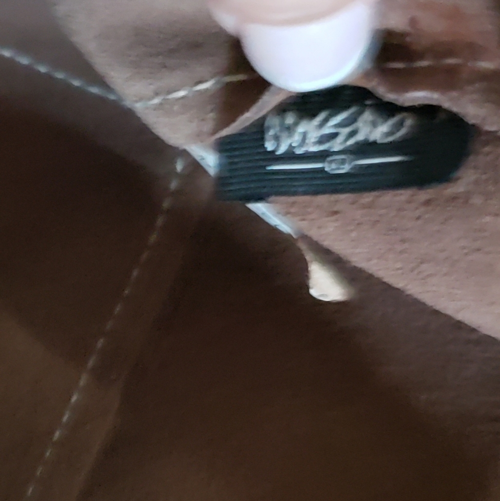 Mossimo Brown Leather/Suede Women's Handbag - Picture 4 of 11